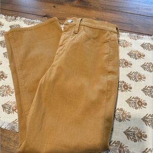 JCrew straight leg pant in camel color size 25.